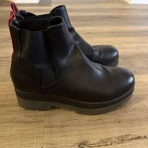 Platform Slip on Boots